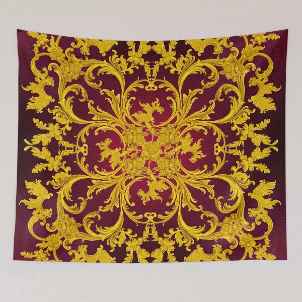 Item preview, Rococo Kaleidoscopic Burgundy and Gold print designed and sold by Curtis Jensen.
