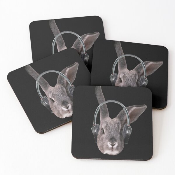 Item preview, Bunny With Headphones designed and sold by MooonTees.
