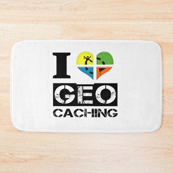 Item preview, I love geocaching in black designed and sold by portrait4you.