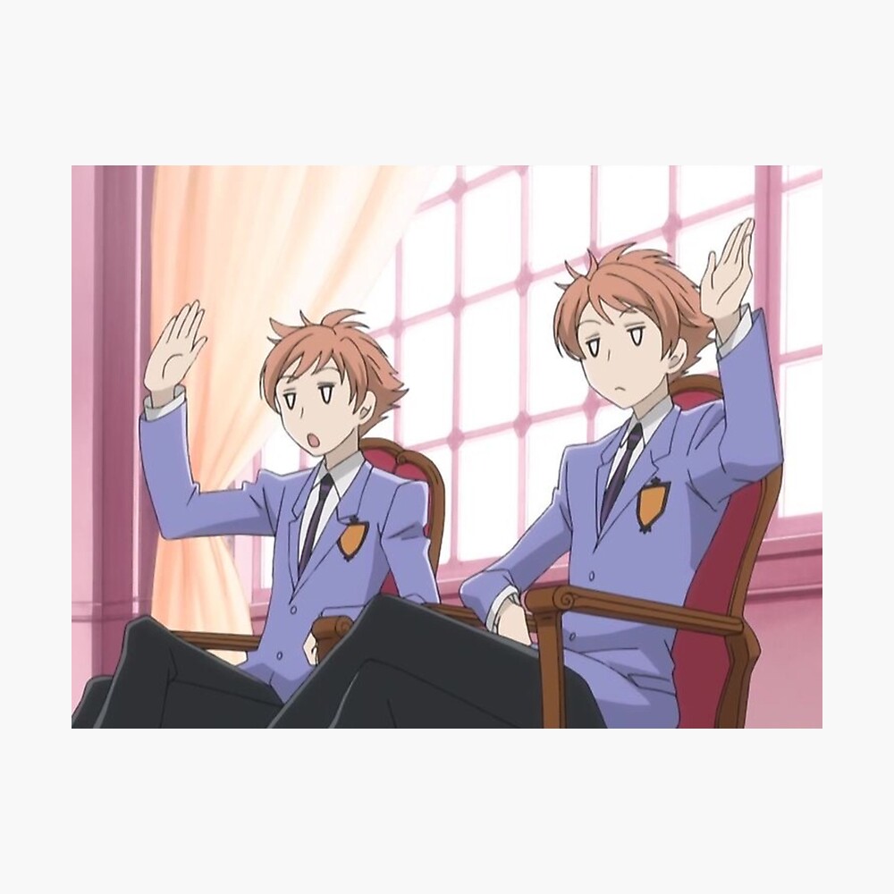 Hikaru And Kaoru The Hitachiin Twins Ouran High School Host Club Poster By Asiancowboyz Redbubble