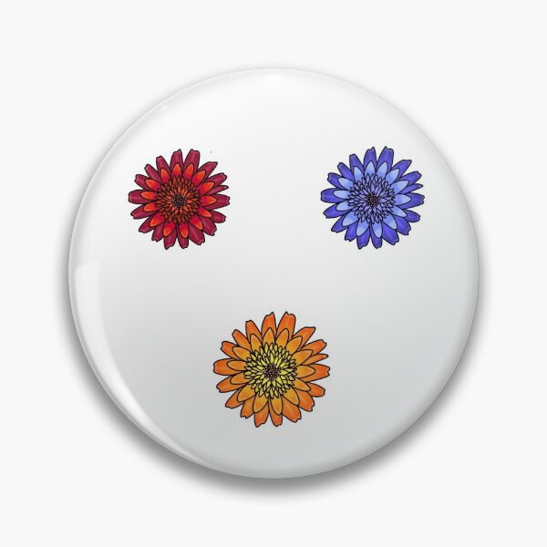 Item preview, Small flowers (blue, red, yellow) designed and sold by ohmygosh-design.
