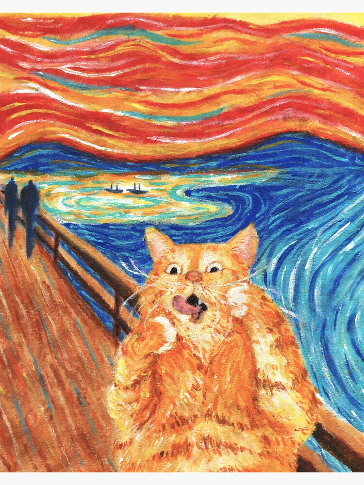 the scream cat painting