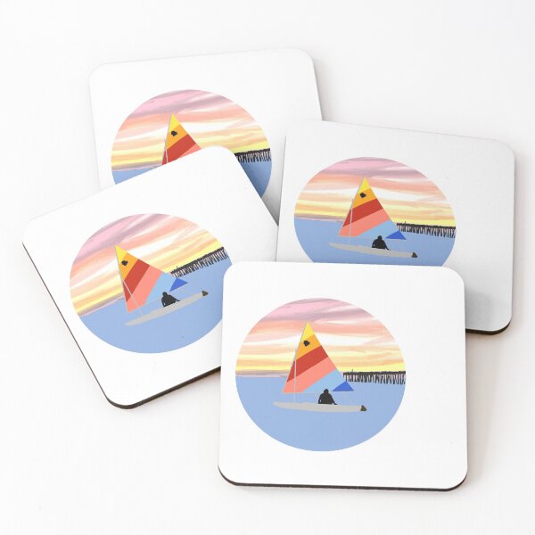 Item preview, Sailboat at sunset designed and sold by dolphin1128.