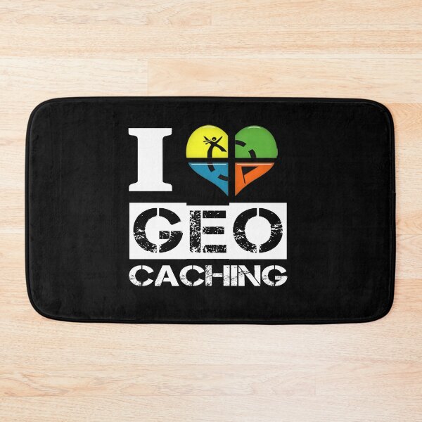Item preview, I love geocaching in white designed and sold by portrait4you.