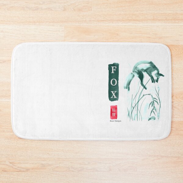 Item preview, Fox Green Sumi-e by Kezel designed and sold by Kezel.