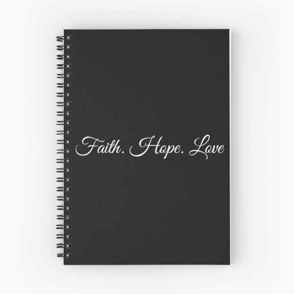 Item preview, Faith, Hope, Love, Inspirational Christian Quote, Bible Verse for Strength, Trust in God’s Love, Faith-Based Design designed and sold by SwordScripts.