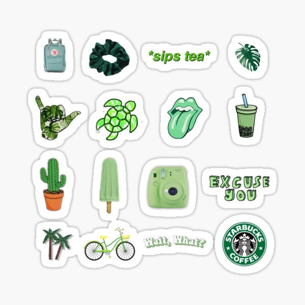 green vsco Sticker