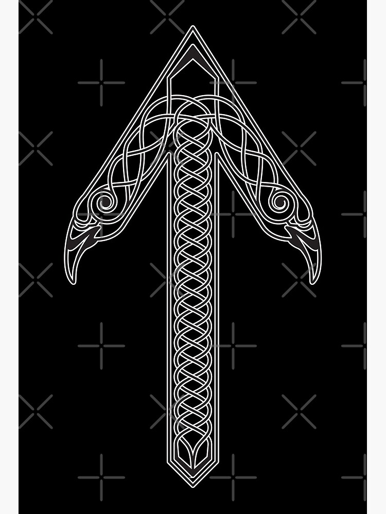 Old Warrior Viking Style Rune Tyr Stock Illustration 1864578634 |  Shutterstock | Viking tattoos, Dragon sleeve tattoos, Viking art