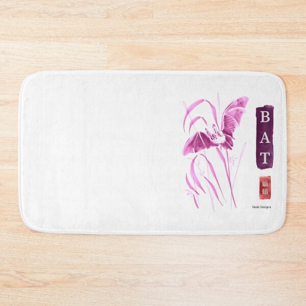 Item preview, Bat Pink Sumi-e by Kezel designed and sold by Kezel.