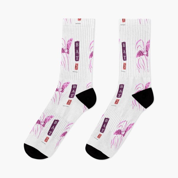 Item preview, Bat Pink Sumi-e by Kezel designed and sold by Kezel.