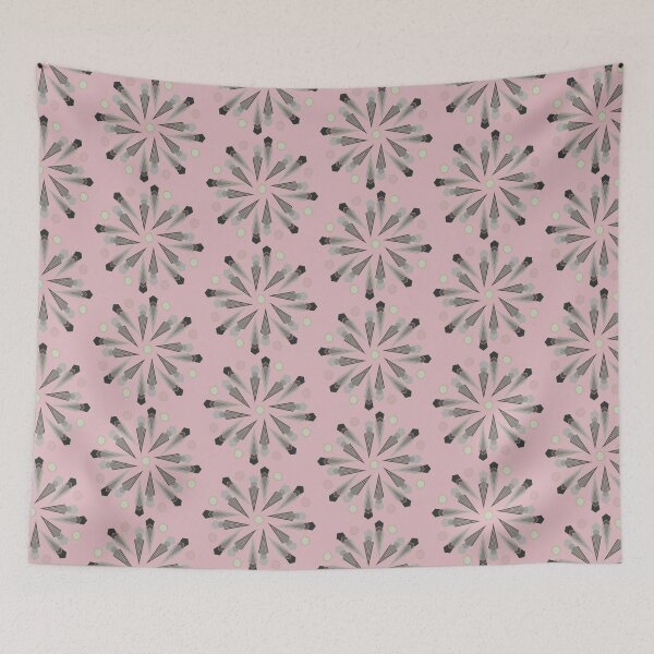 Item preview, Geometric Cone Motif- Faded Pink designed and sold by BumbleChynxBee.