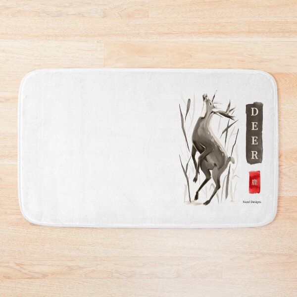 Item preview, Deer Brown Sumi-e by Kezel designed and sold by Kezel.