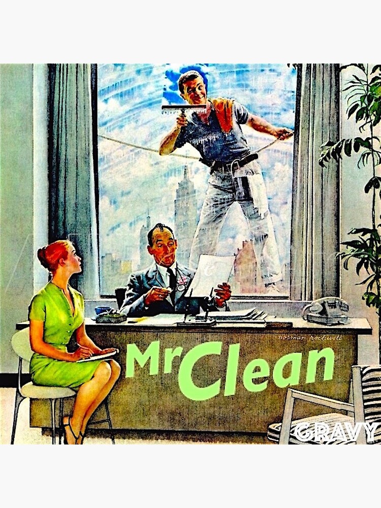 "Yung Gravy Mr Clean EP Album Cover" Poster von CasHerold Redbubble