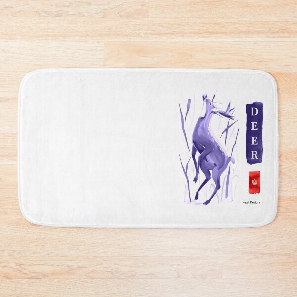 Item preview, Deer Purple Sumi-e by Kezel designed and sold by Kezel.