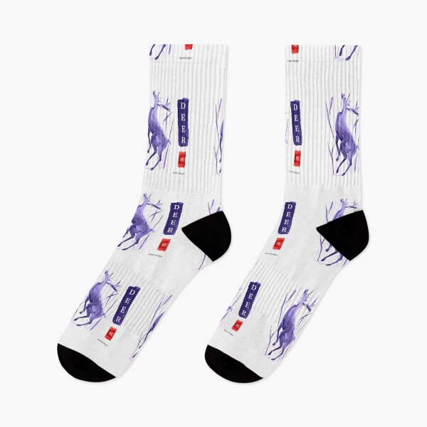 Item preview, Deer Purple Sumi-e by Kezel designed and sold by Kezel.