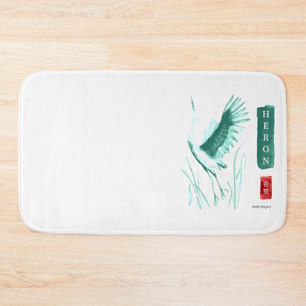 Item preview, Heron Green Sumi-e by Kezel designed and sold by Kezel.