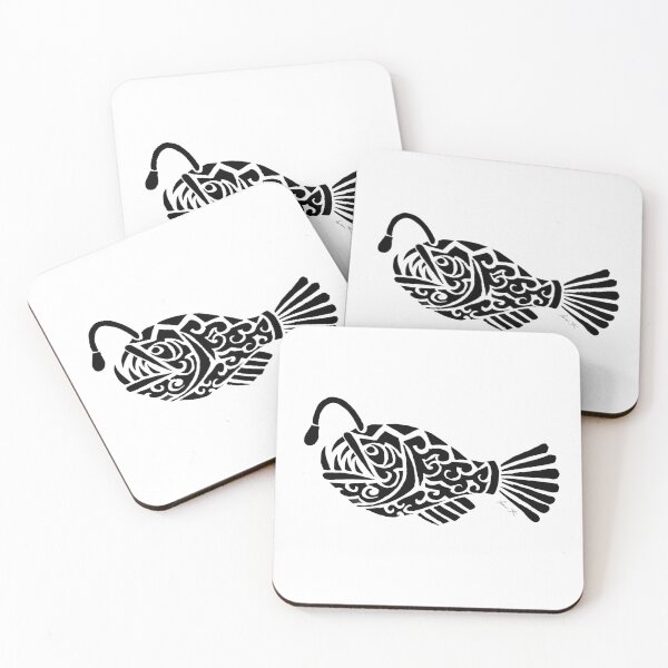 Item preview, Angler Fish Tribal Design  designed and sold by KitayamaDesigns.