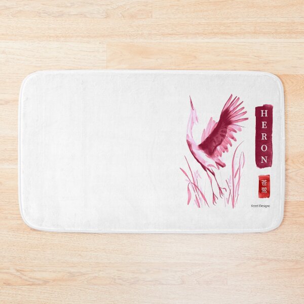 Item preview, Heron Red Sumi-e by Kezel designed and sold by Kezel.