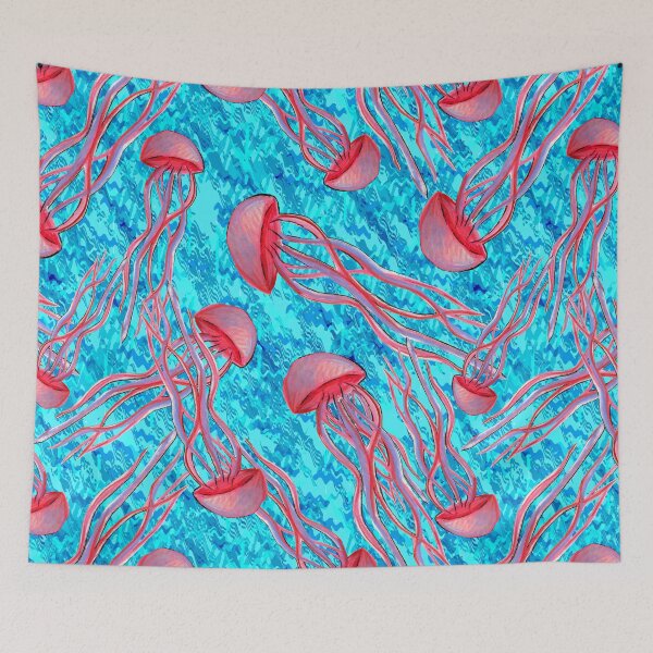 Item preview, Hot Pink Jellyfish Bloom Design designed and sold by Michelebuttons.