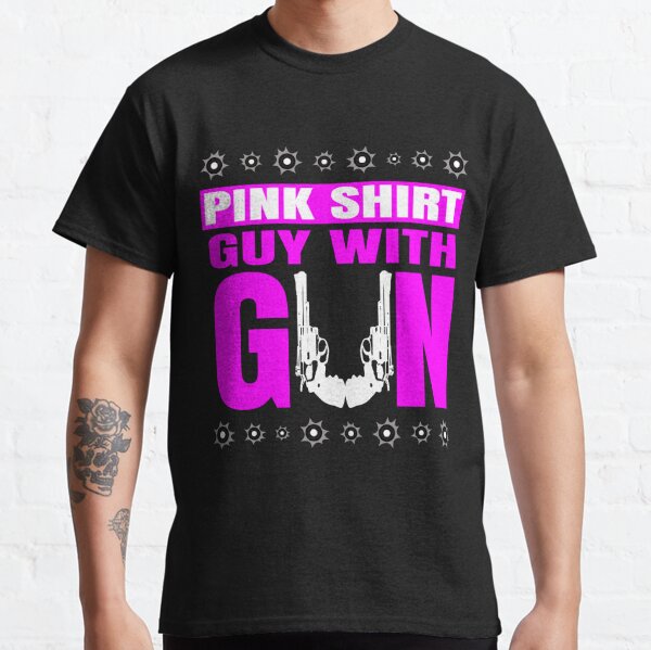 guy pink shirt