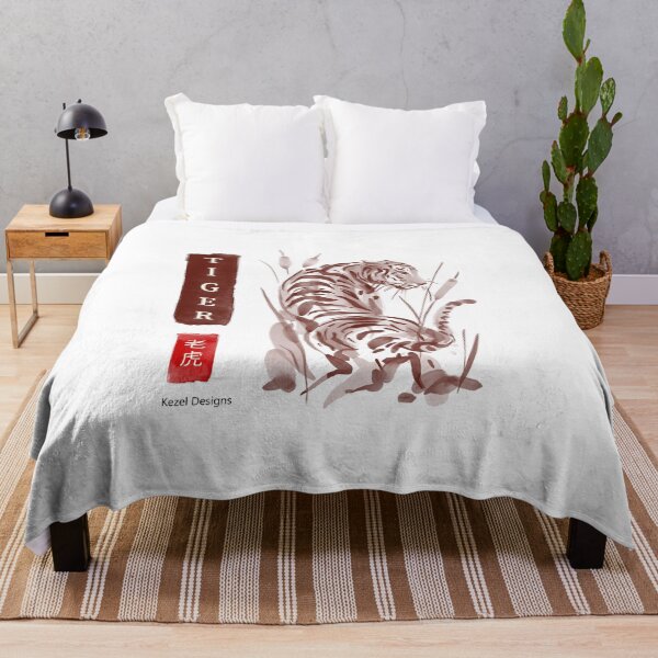 Item preview, Tiger Red Sumi-e by Kezel designed and sold by Kezel.