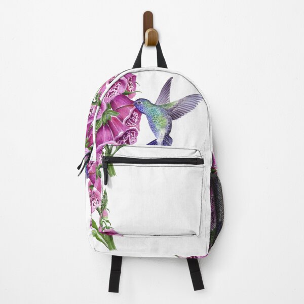 Item preview, foxglove and hummingbird designed and sold by Gabriella  Szabo.