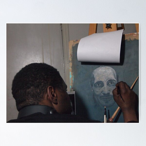 Portrait Study In Oils Poster