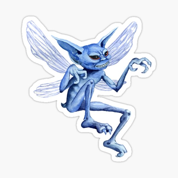 Item preview, Blue creature designed and sold by SimpleWishesArt.