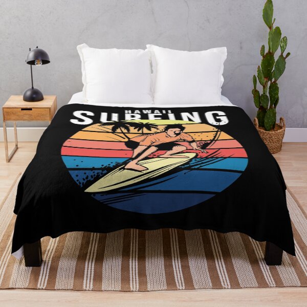 Item preview, Retro Hawaii Hippie Van Beach Surfer Longboard Aloha #5 designed and sold by htmxrxs.