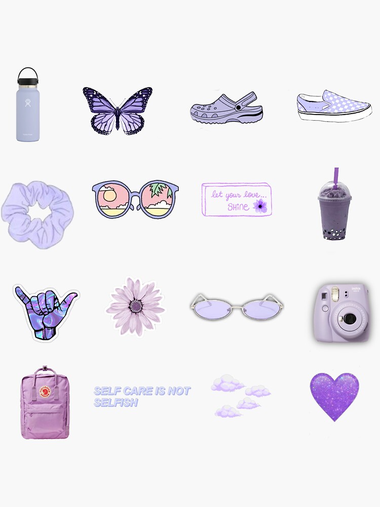 Thumbnail 3 of 3, Sticker, purple vsco designed and sold by abbyfoltz.