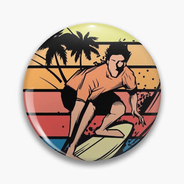 Item preview, Retro Hawaii Hippie Van Beach Surfer Longboard Aloha #7 designed and sold by htmxrxs.