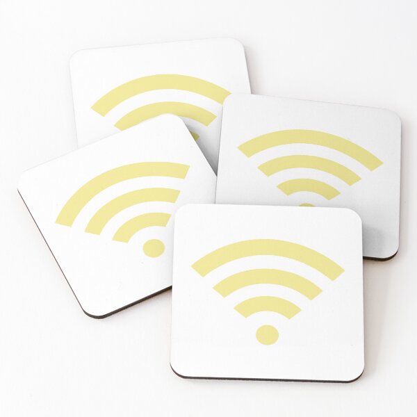 Item preview, Yellow Wifi Sticker designed and sold by hacetalor.