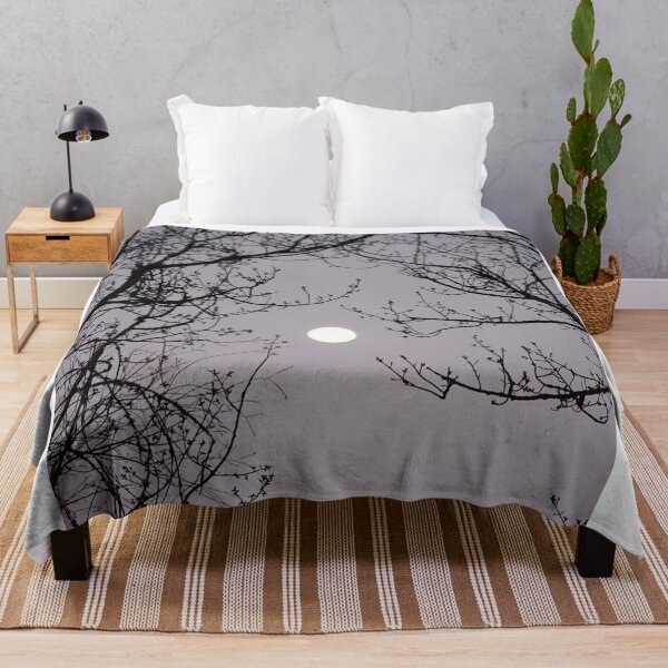 Item preview, bare tree branches against the moonlit sky designed and sold by Mike Kiev art.