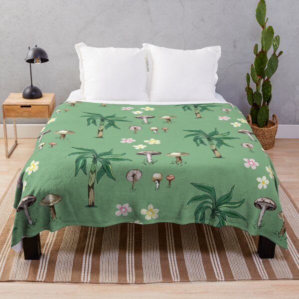 Item preview, tropical banana tree, mushroom with flowers designed and sold by vidyaroul.