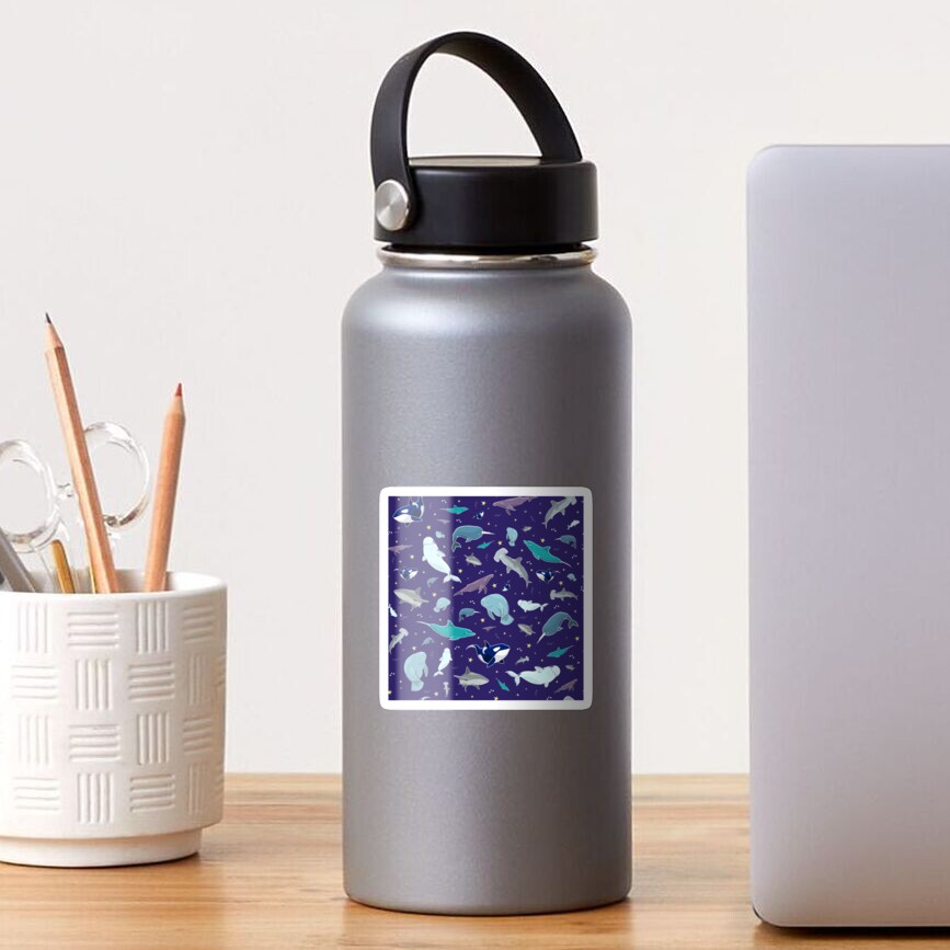 Vista previa del artículo con la obra «Pegatina brillante», diseñado y vendido por Nemki.