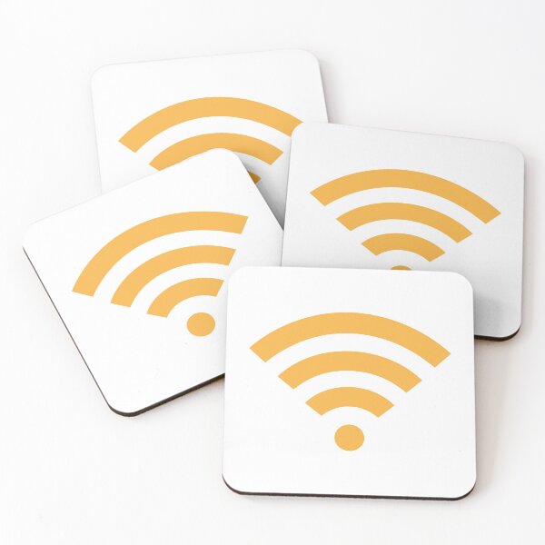 Item preview, Orange Wifi Sticker designed and sold by hacetalor.