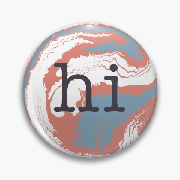 Item preview, "hi" circle designed and sold by chipkazoo.