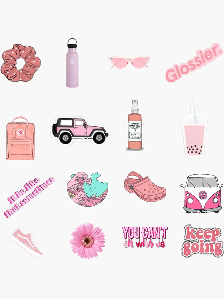 Thumbnail 3 of 3, Sticker, pink vsco designed and sold by abbyfoltz.