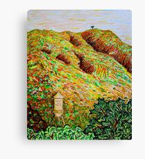Cahuenga Peak, Warner Bros tower, David Olson Canvas Print