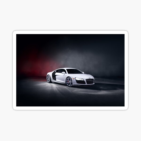 White R8 Sticker