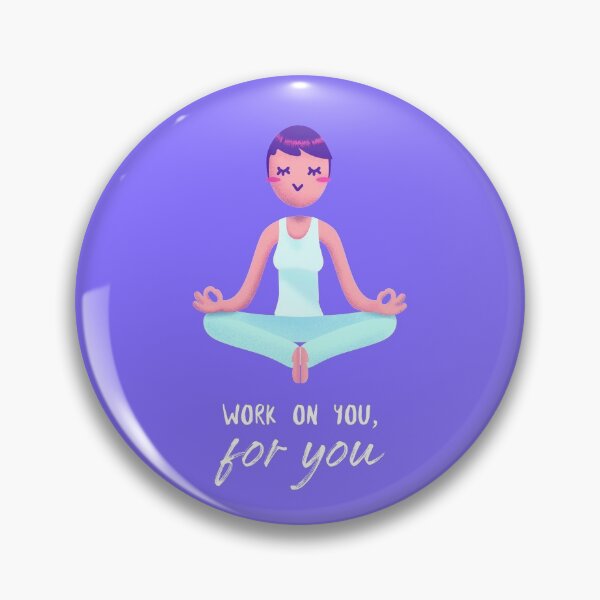 Item preview, "Work on you, for you" yoga asana namaste Yoga Life - Beautiful yoga gift - Gift for yoga lovers designed and sold by TamGustam.