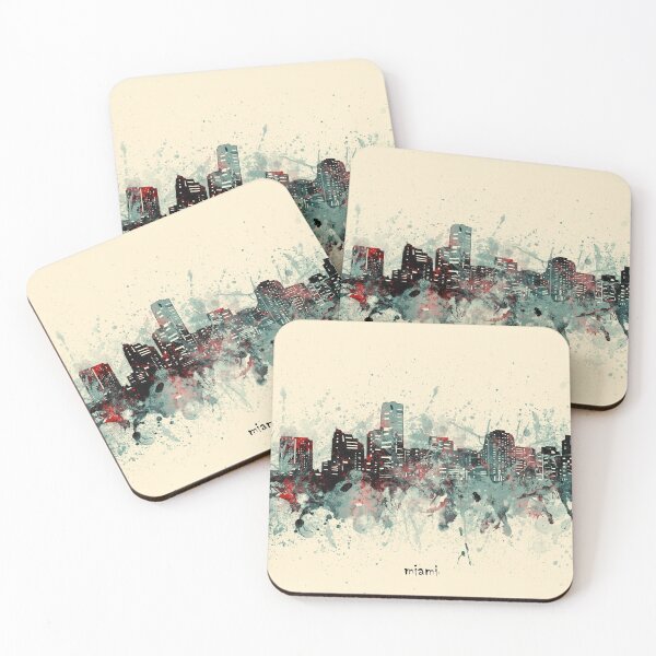 Item preview, miami skyline designed and sold by BekimART2.