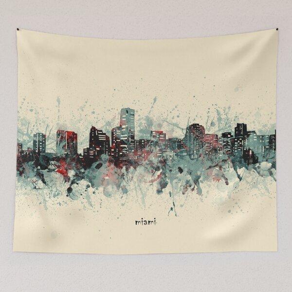 Item preview, miami skyline designed and sold by BekimART2.