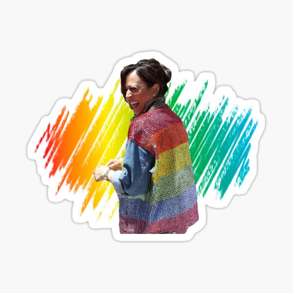 Item preview, Kamala Harris "Sequin Pride Jacket" designed and sold by itsmebecca.