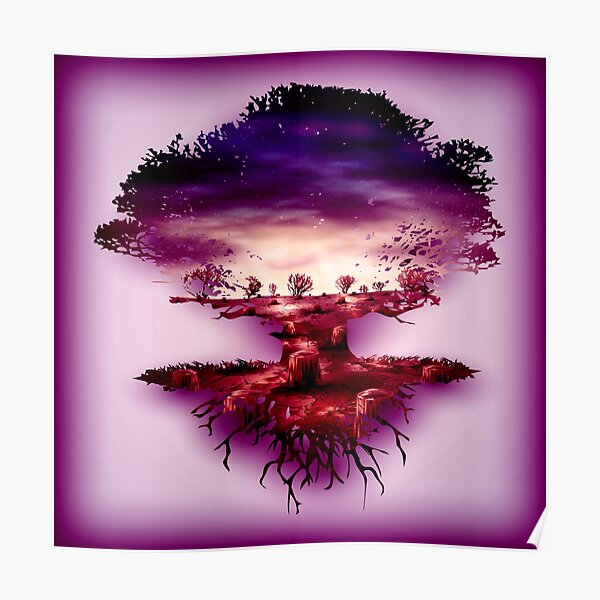 Mystical Tree of Life Design Poster