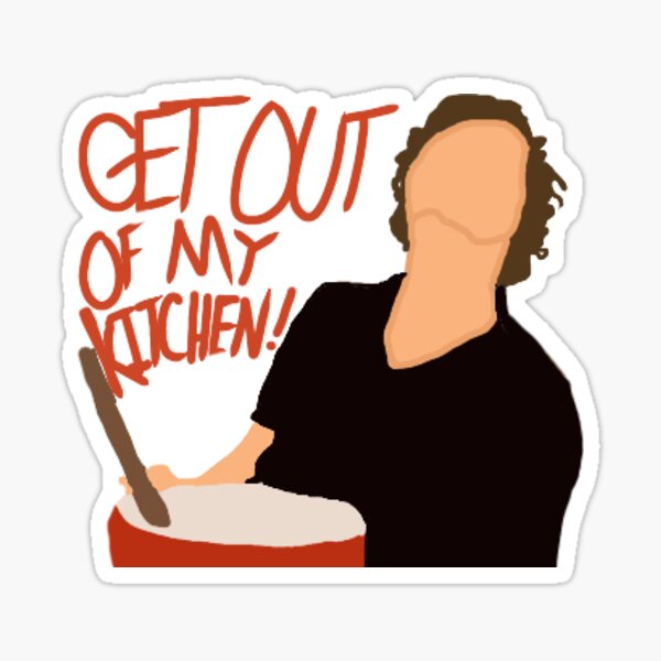 "Harry Styles "Get out of my kitchen" Digital Artwork" Sticker for Sale by AngellBabbe Redbubble