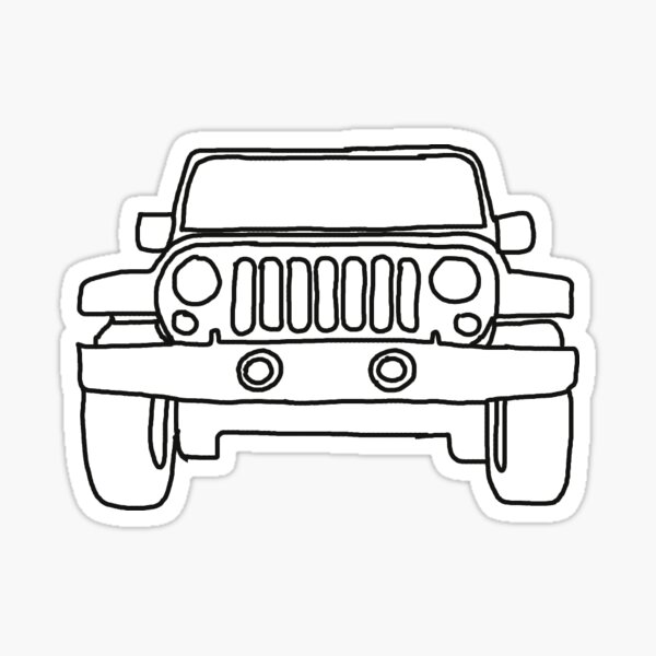 Jeep Outline Gifts & Merchandise for Sale | Redbubble Jeep Outline Gifts & Merchandise for Sale | Redbubble