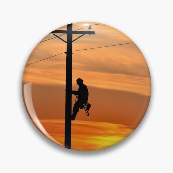 Item preview, Lineman_climbing_with_sunset designed and sold by Ken Macune.