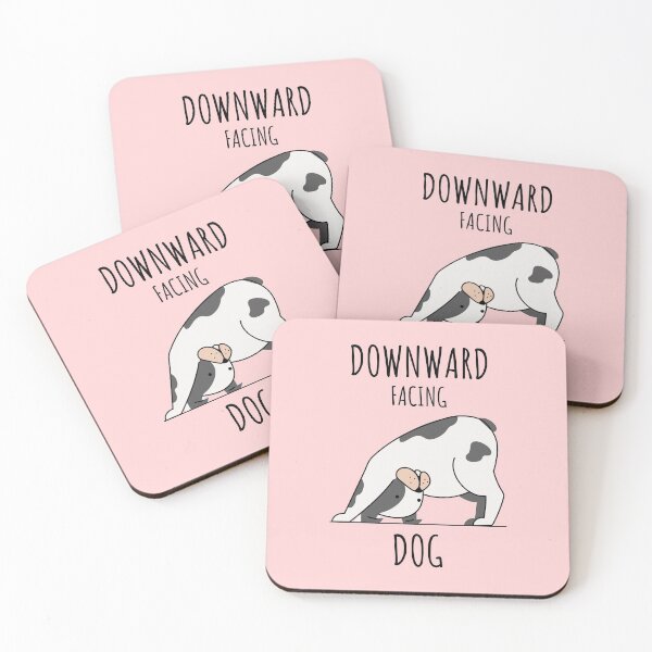 Item preview, Downward facing dog yoga asana Yoga Dog - Funny yoga gift - Gift for yoga lovers and dog lovers designed and sold by TamGustam.