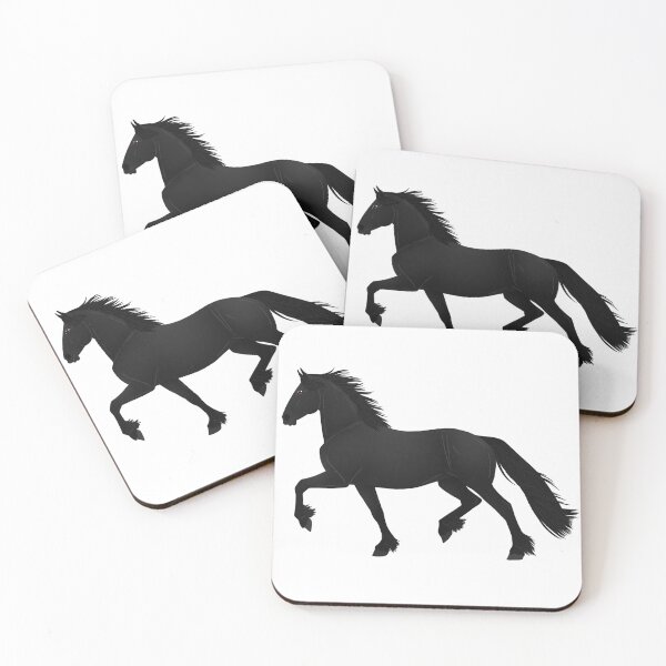 Item preview, Trotting Friesian - Equine Rampaige designed and sold by equinerampaige.